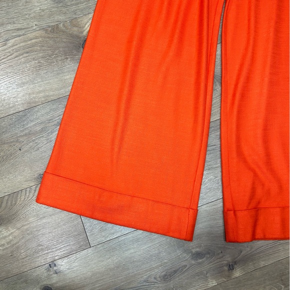 Trina Turk - Orange wide leg pants - Size 6 - Picture 3 of 9